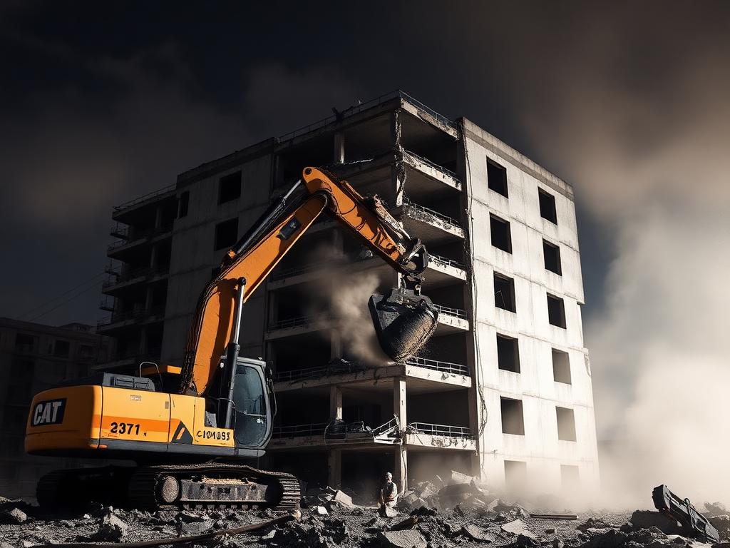 Controlled building demolition
