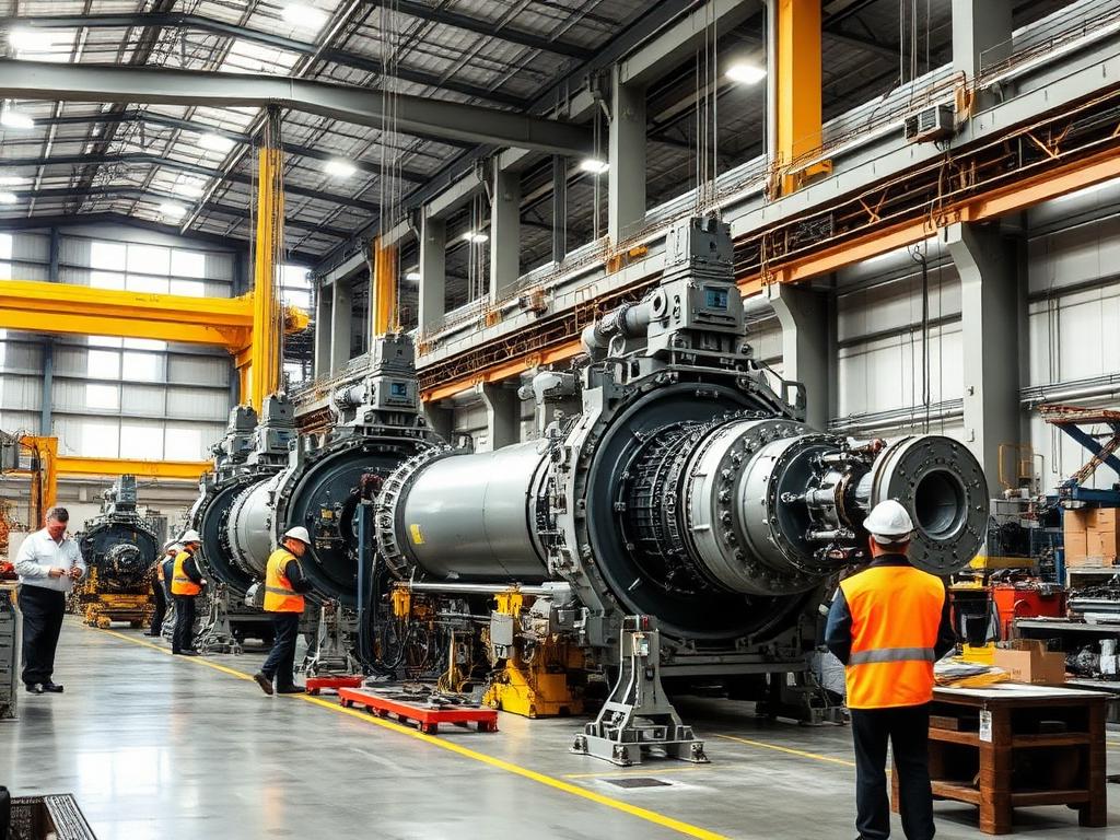 Factory machinery dismantling